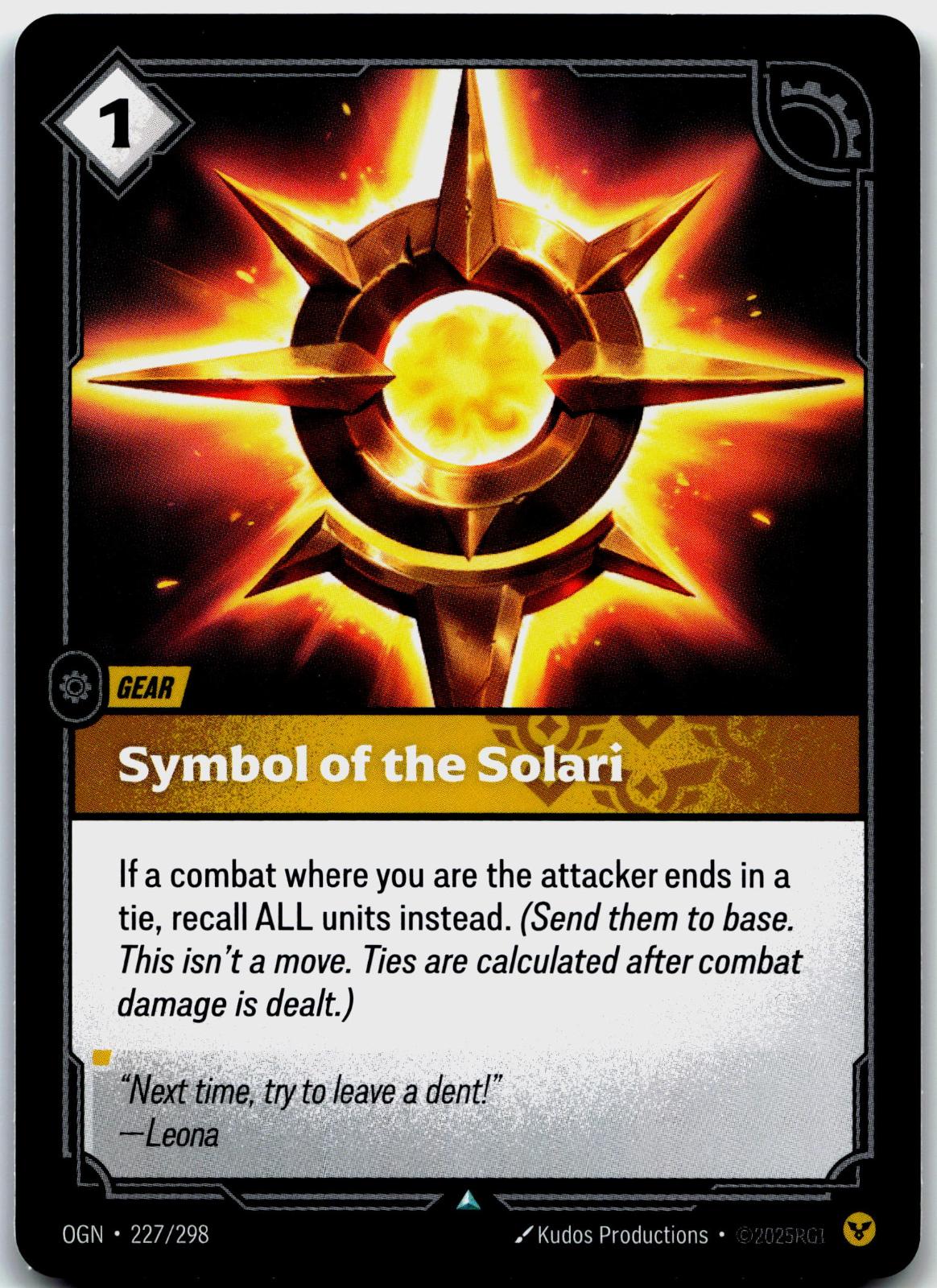 227/298 Symbol of the Solari Origins