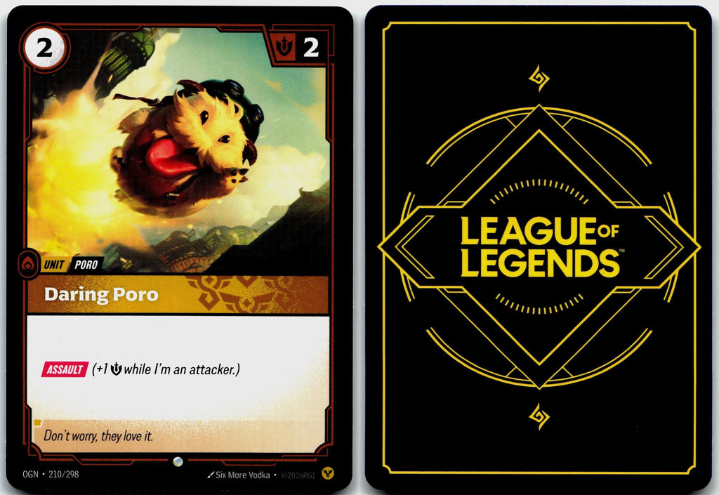 210/298 Daring Poro Foil Riftbound Organized Play Promotional Cards