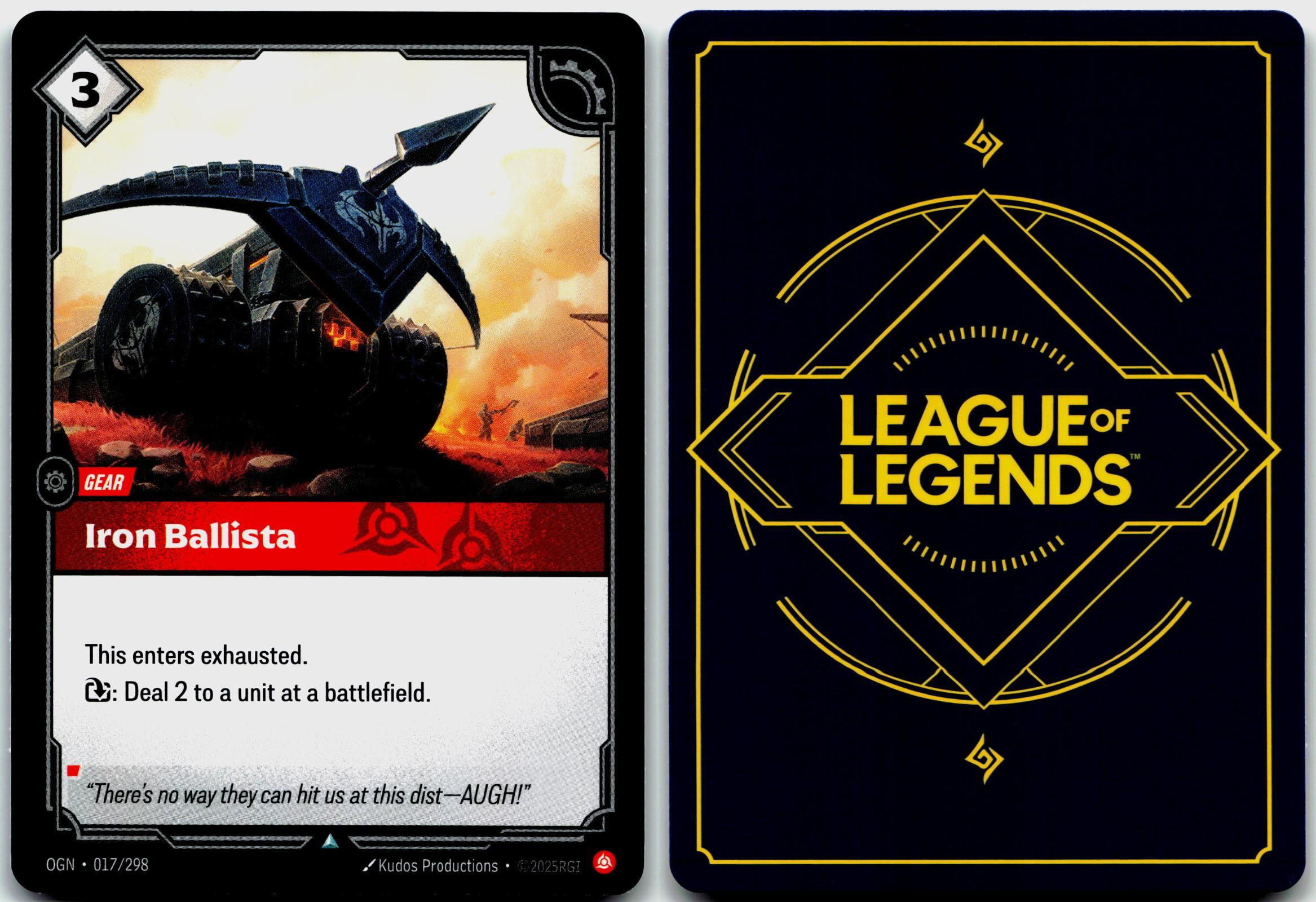 017/298 Iron Ballista Origins