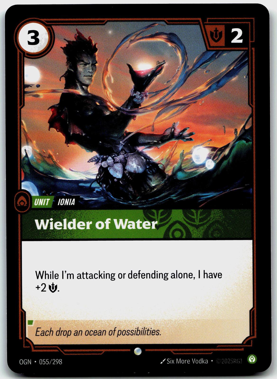 055/298 Wielder of Water Foil Riftbound Organized Play Promotional Cards