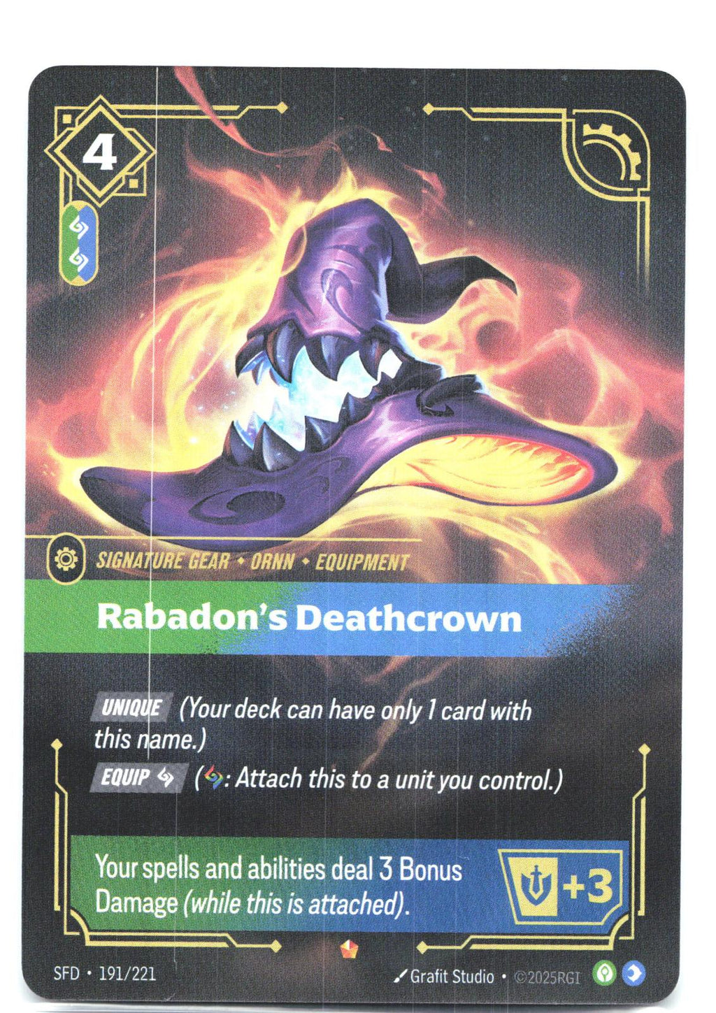 191/221 Rabadon's Deathcrown Foil Spiritforged