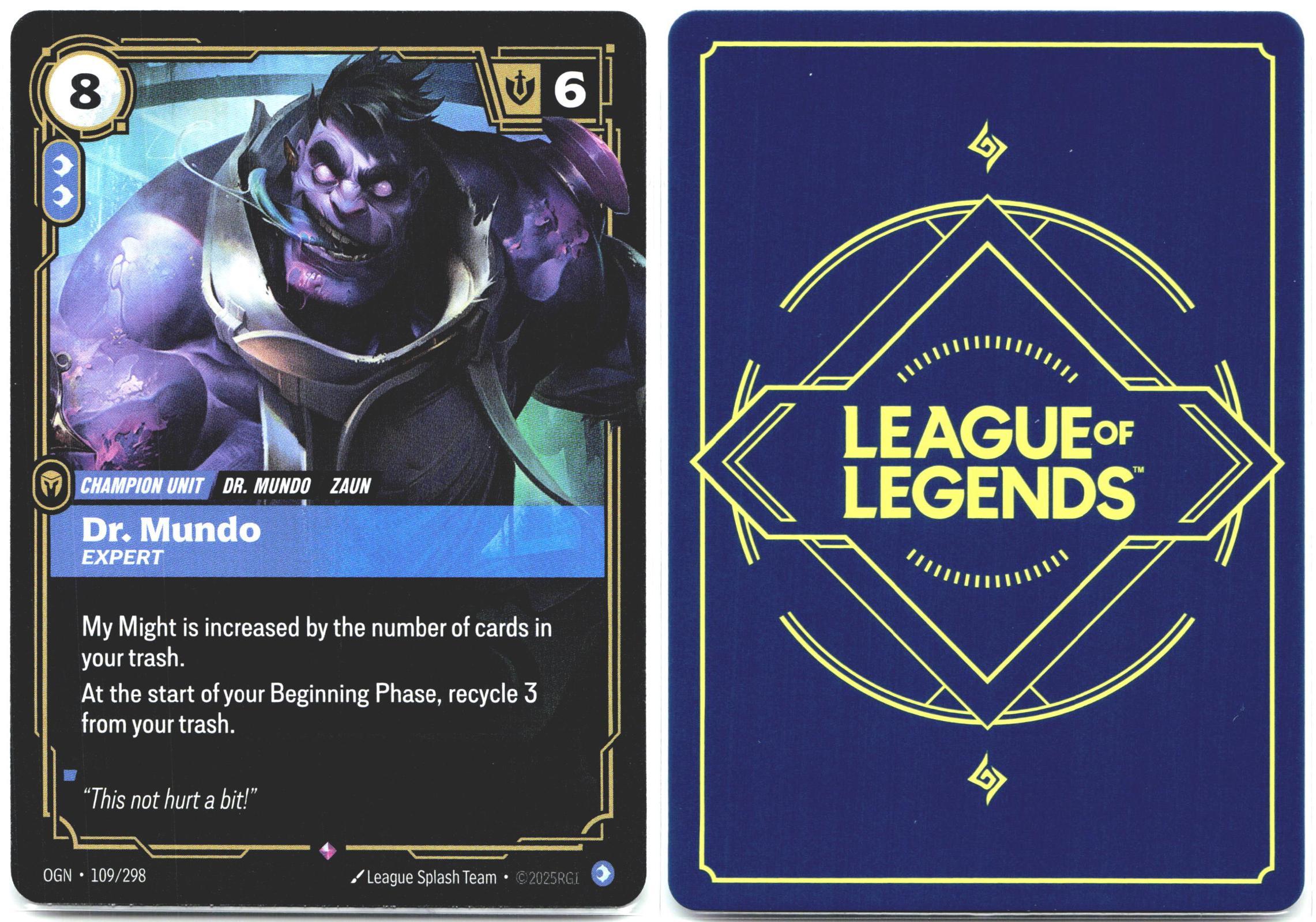109/298 Dr. Mundo - Expert Foil Origins
