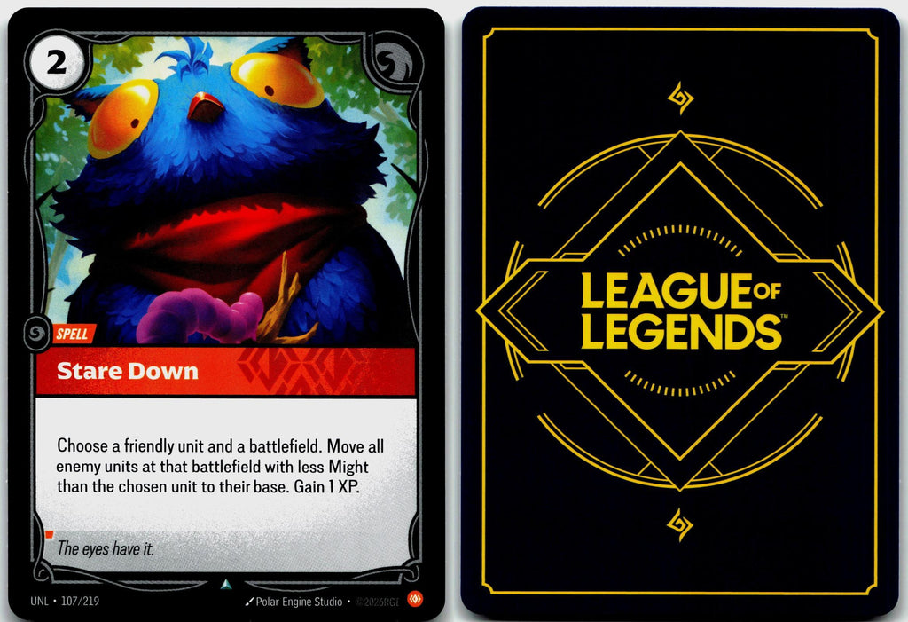 107/219 Stare Down Unleashed