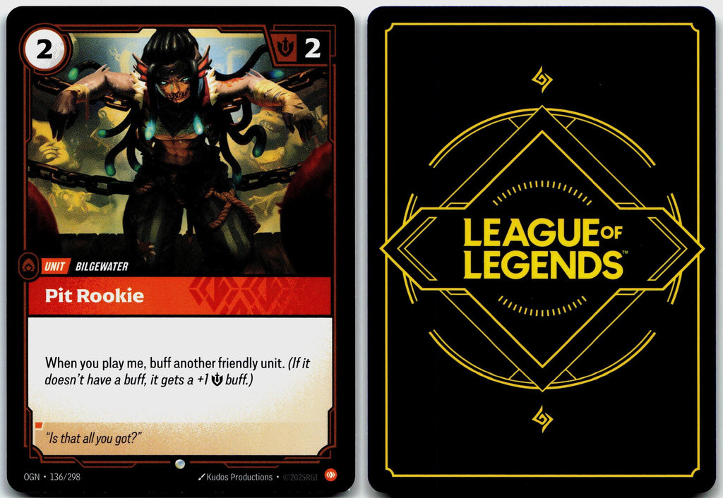136/298 Pit Rookie Origins