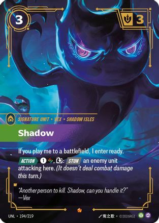 194/219 Shadow Foil Unleashed
