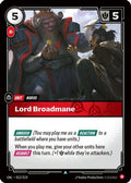 012/219 Lord Broadmane Unleashed