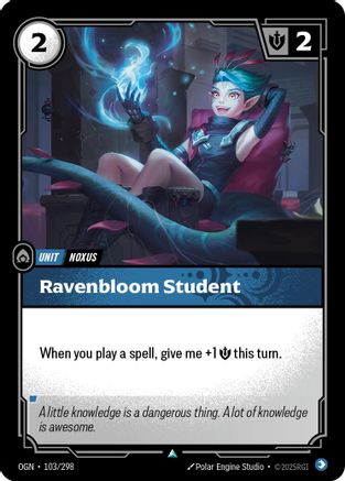 103/298 Ravenbloom Student Origins