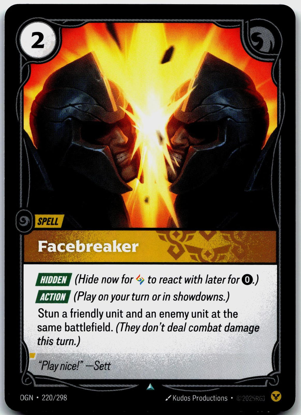 220/298 Facebreaker Origins