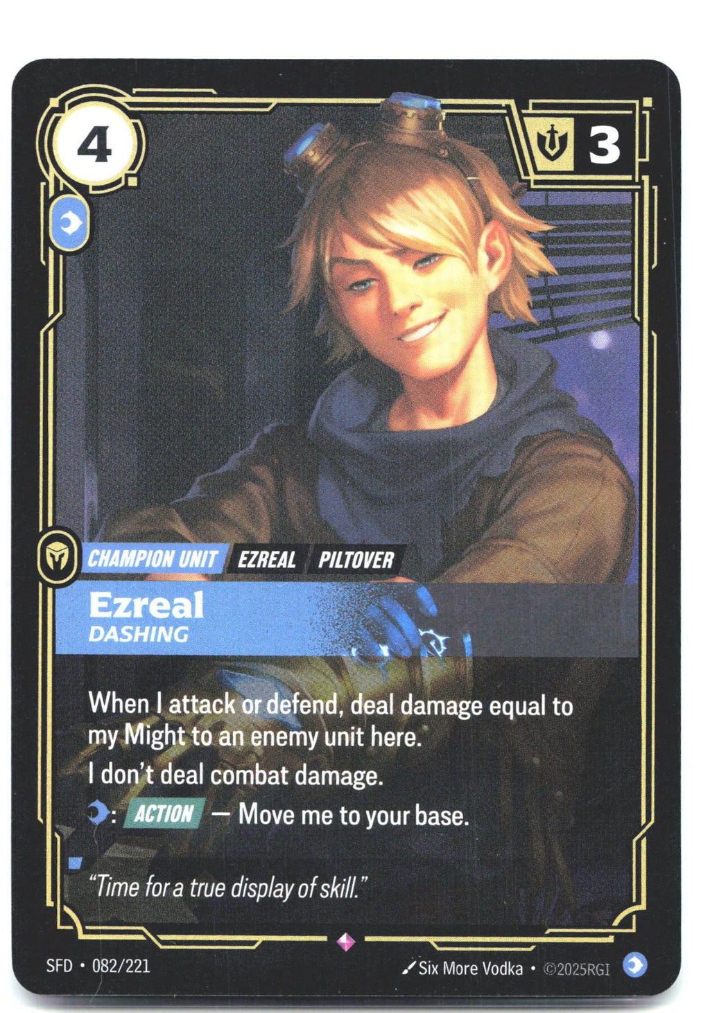 082/221 Ezreal - Dashing Foil Spiritforged