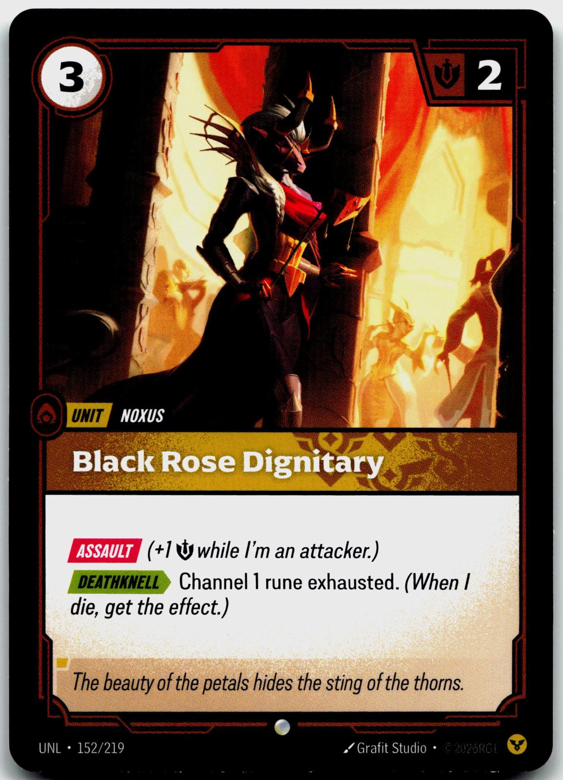 152/219 Black Rose Dignitary Unleashed