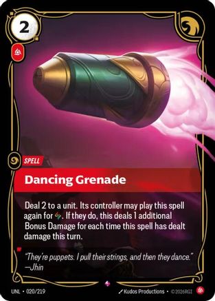 020/219 Dancing Grenade Foil Unleashed