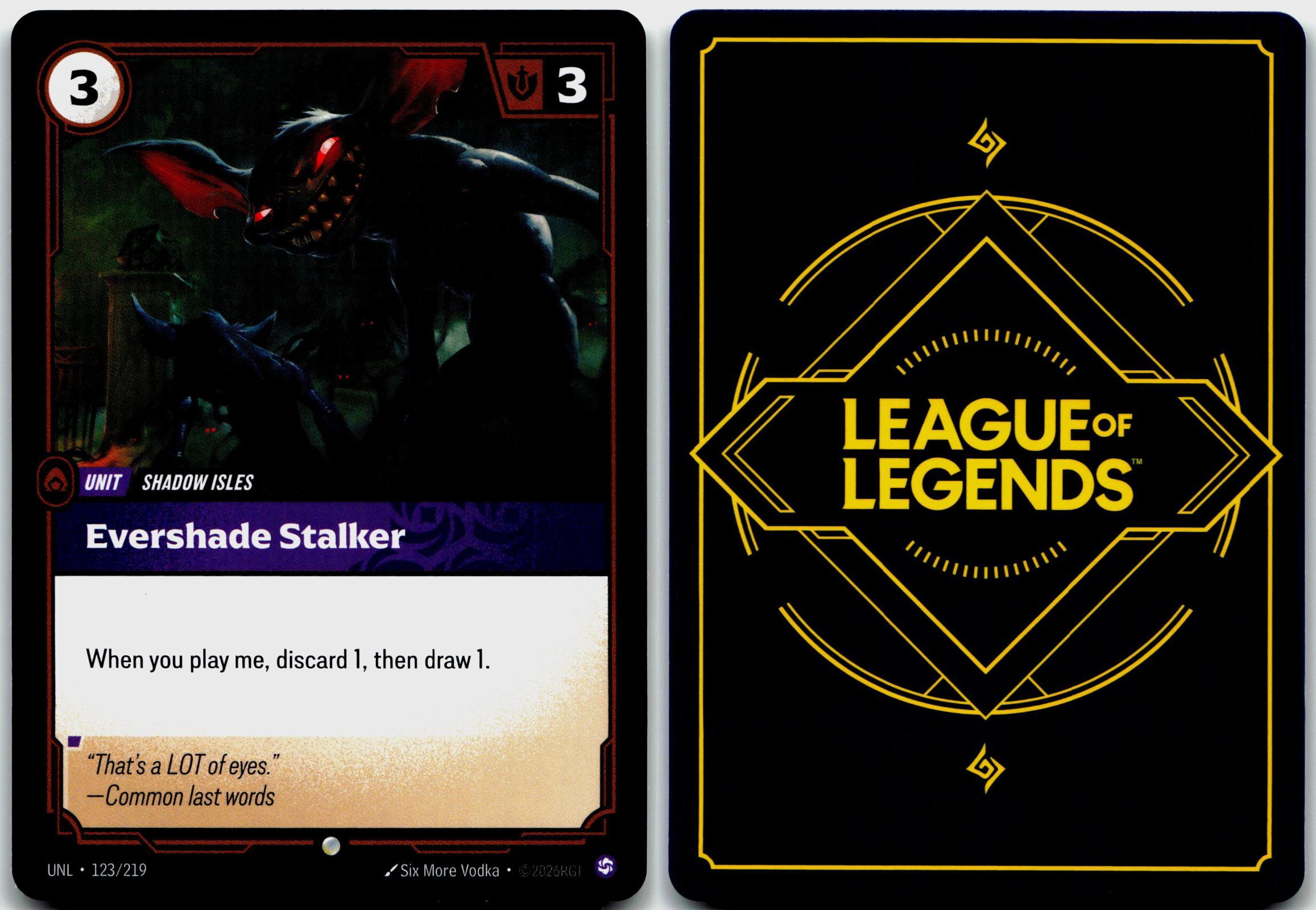 123/219 Evershade Stalker Unleashed