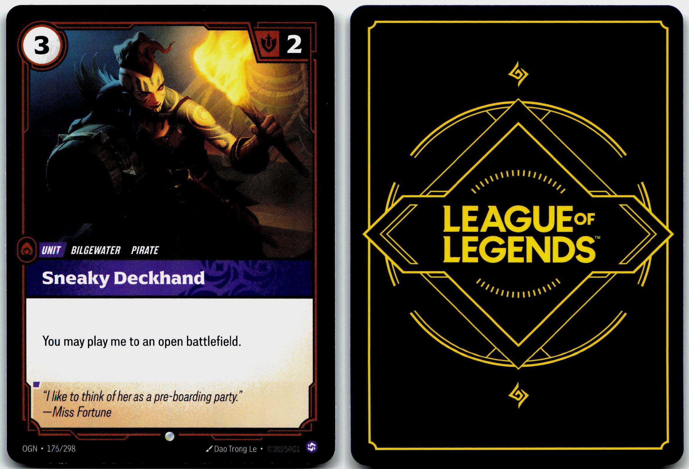 176/298 Sneaky Deckhand Origins