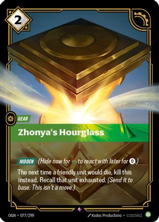 077/298 Zhonya's Hourglass Foil Origins