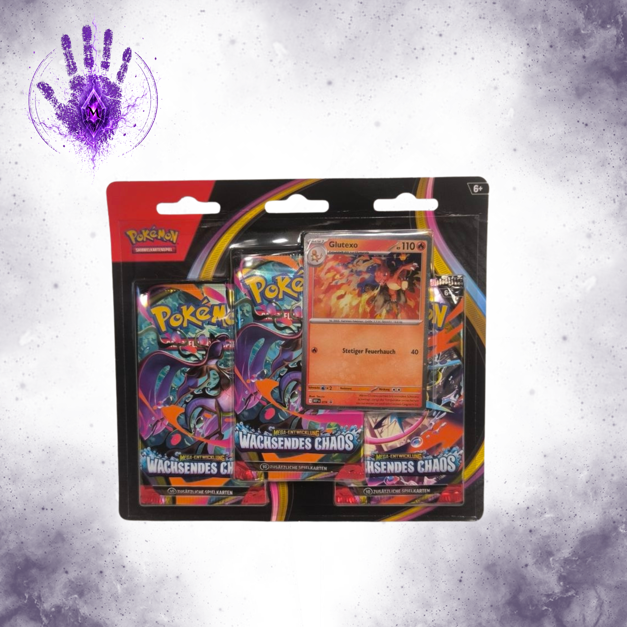 Pokemon Drei-Boosterpack-Blister Wachsendes Chaos Deutsch