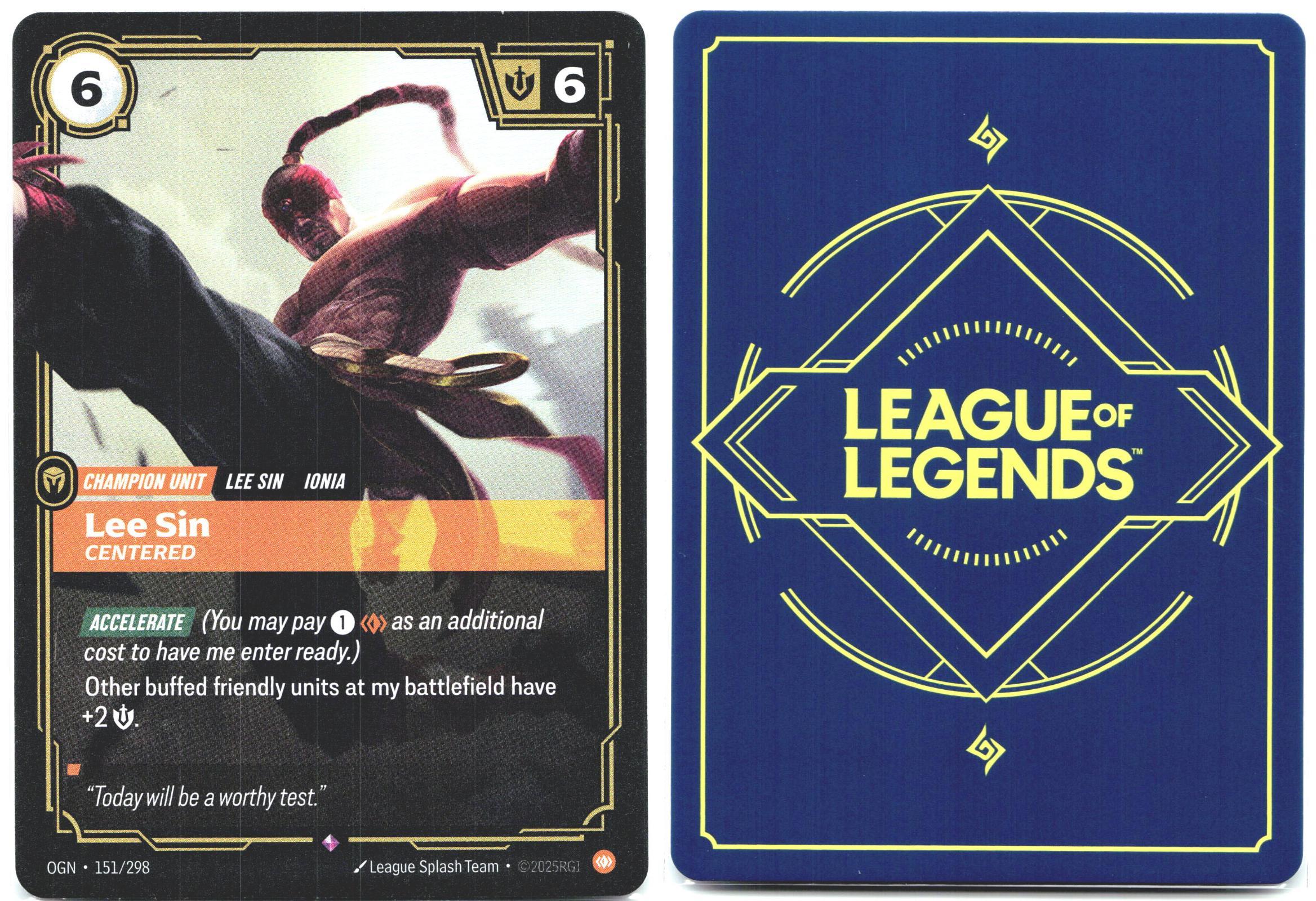 151/298 Lee Sin - Centered Foil Origins