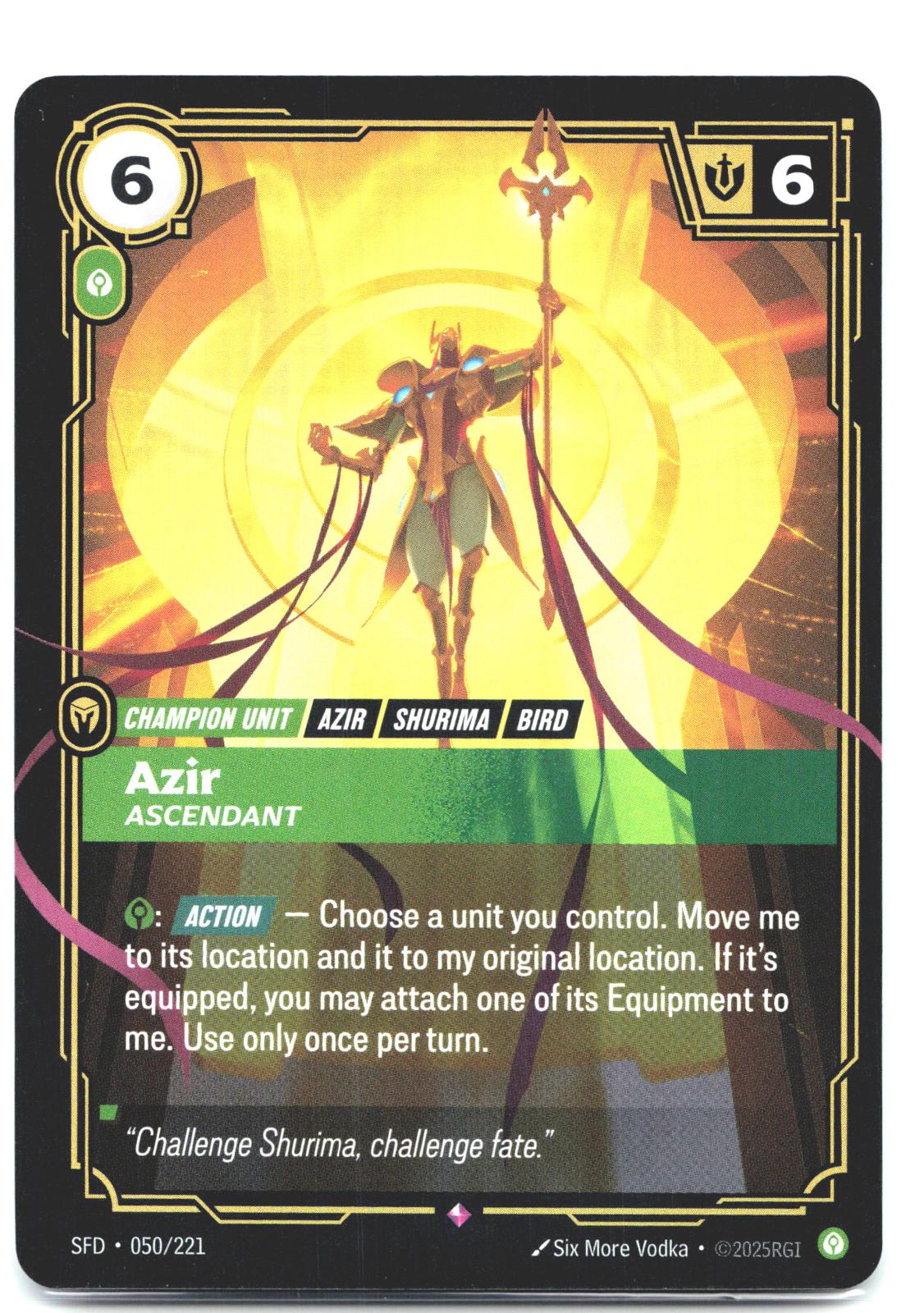 050/221 Azir - Ascendant Foil Spiritforged