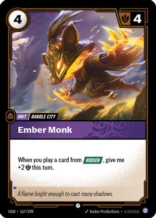 167/298 Ember Monk Origins