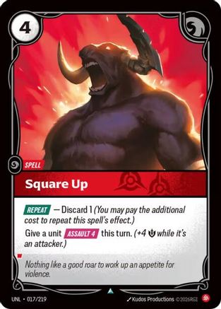 017/219 Square Up Unleashed