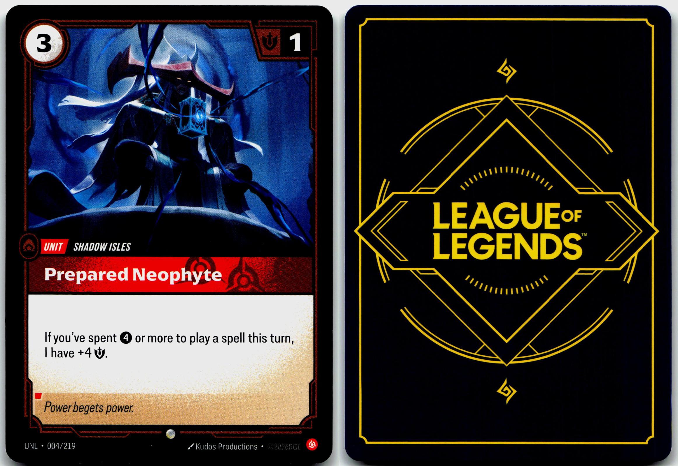 004/219 Prepared Neophyte Unleashed
