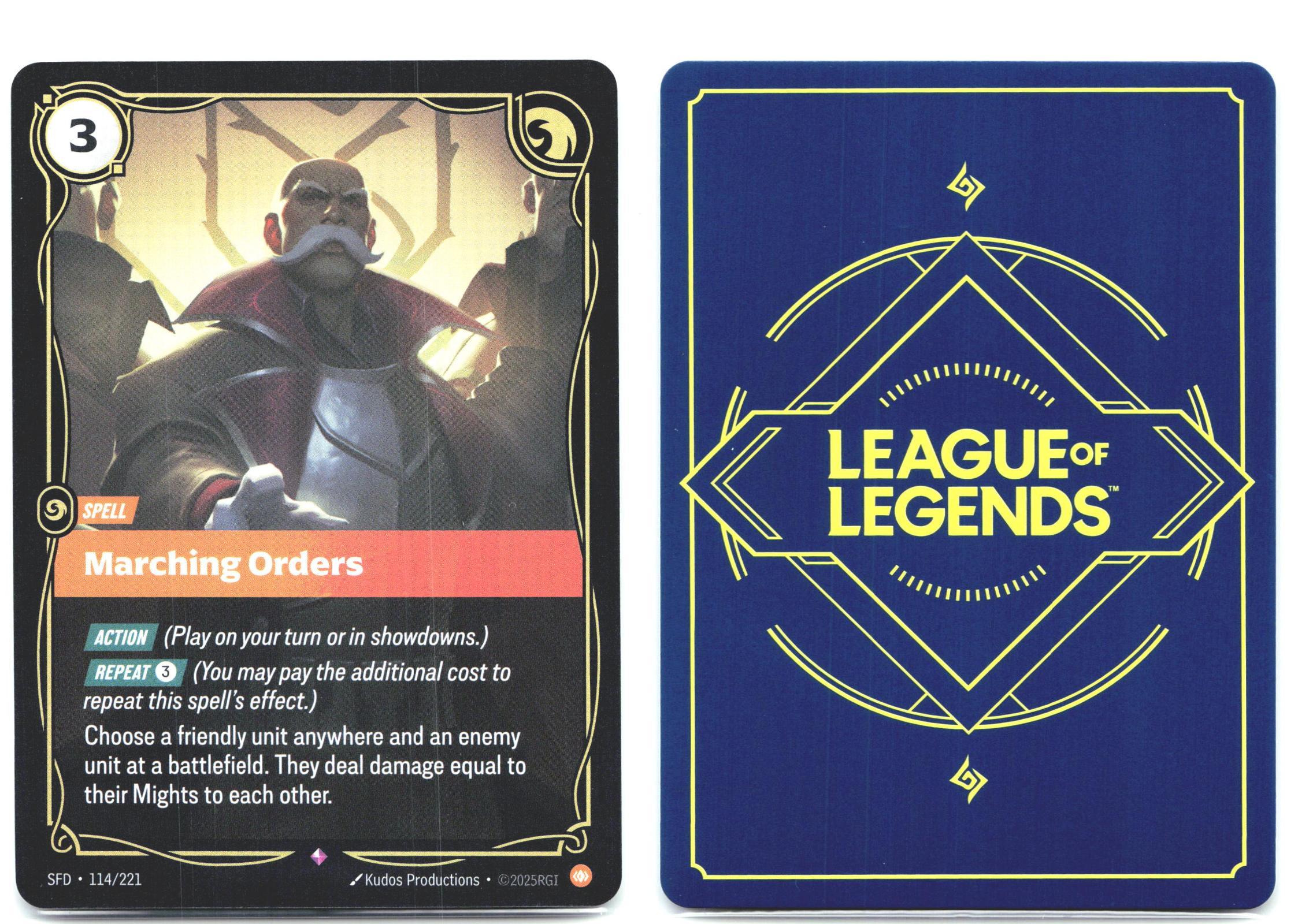 114/221 Marching Orders Foil Spiritforged