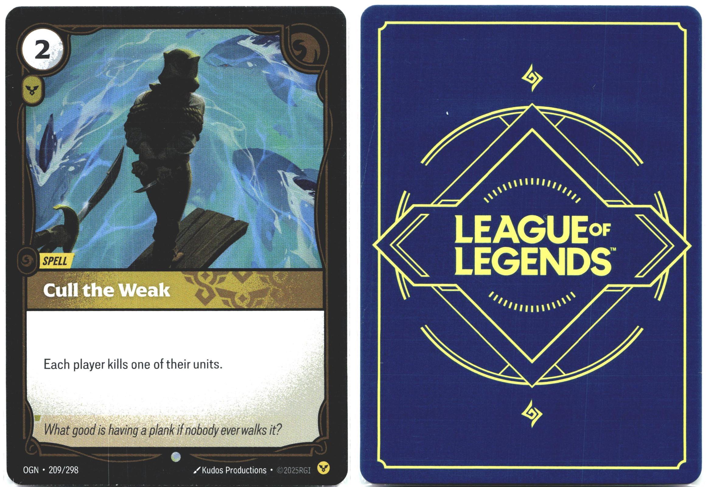 209/298 Cull the Weak Foil Origins