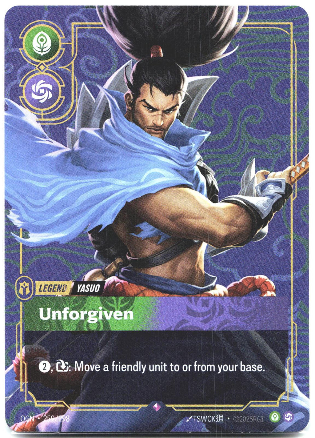 259/298 Yasuo - Unforgiven Foil Origins