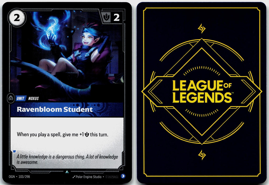 103/298 Ravenbloom Student Origins