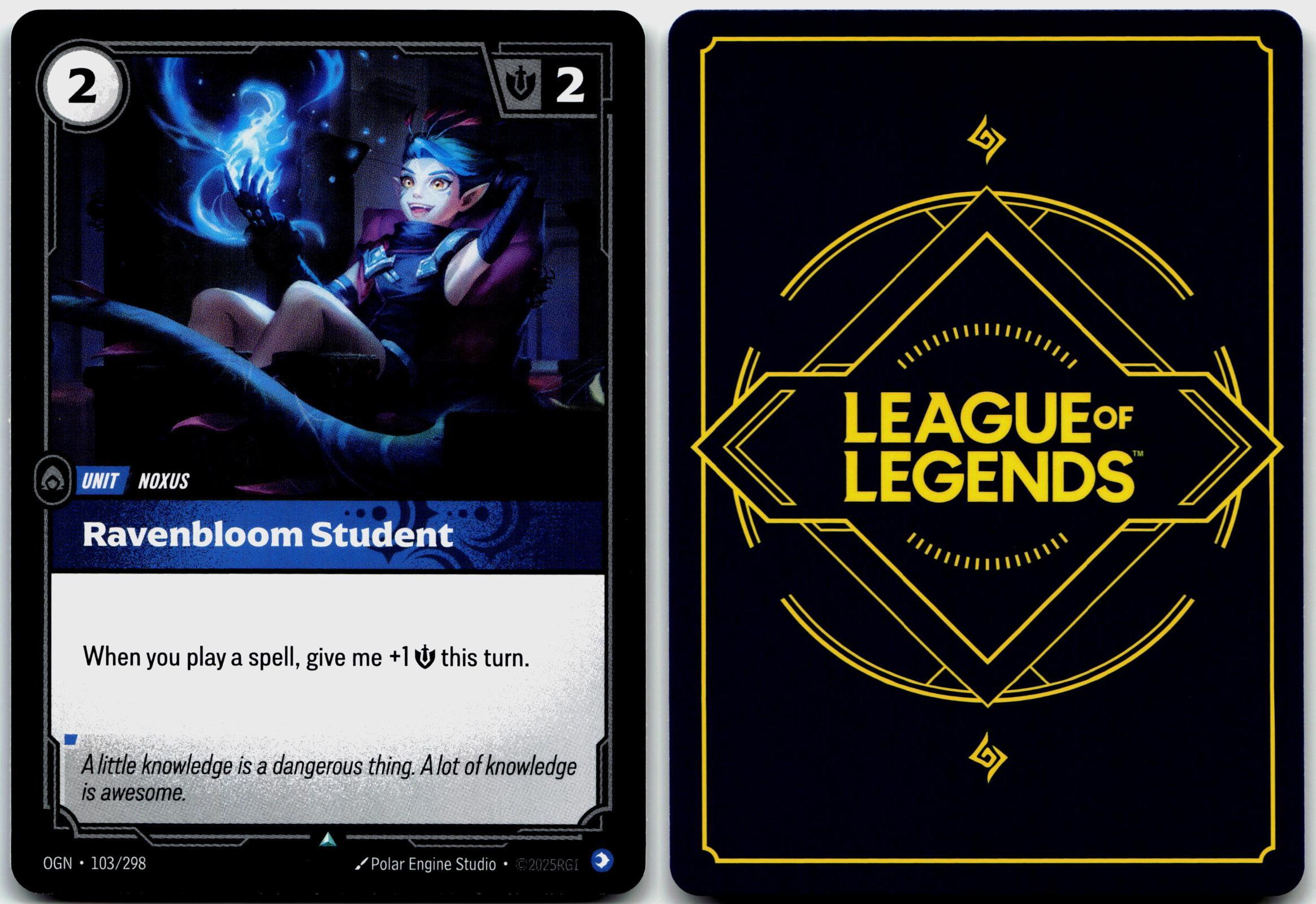 103/298 Ravenbloom Student Origins