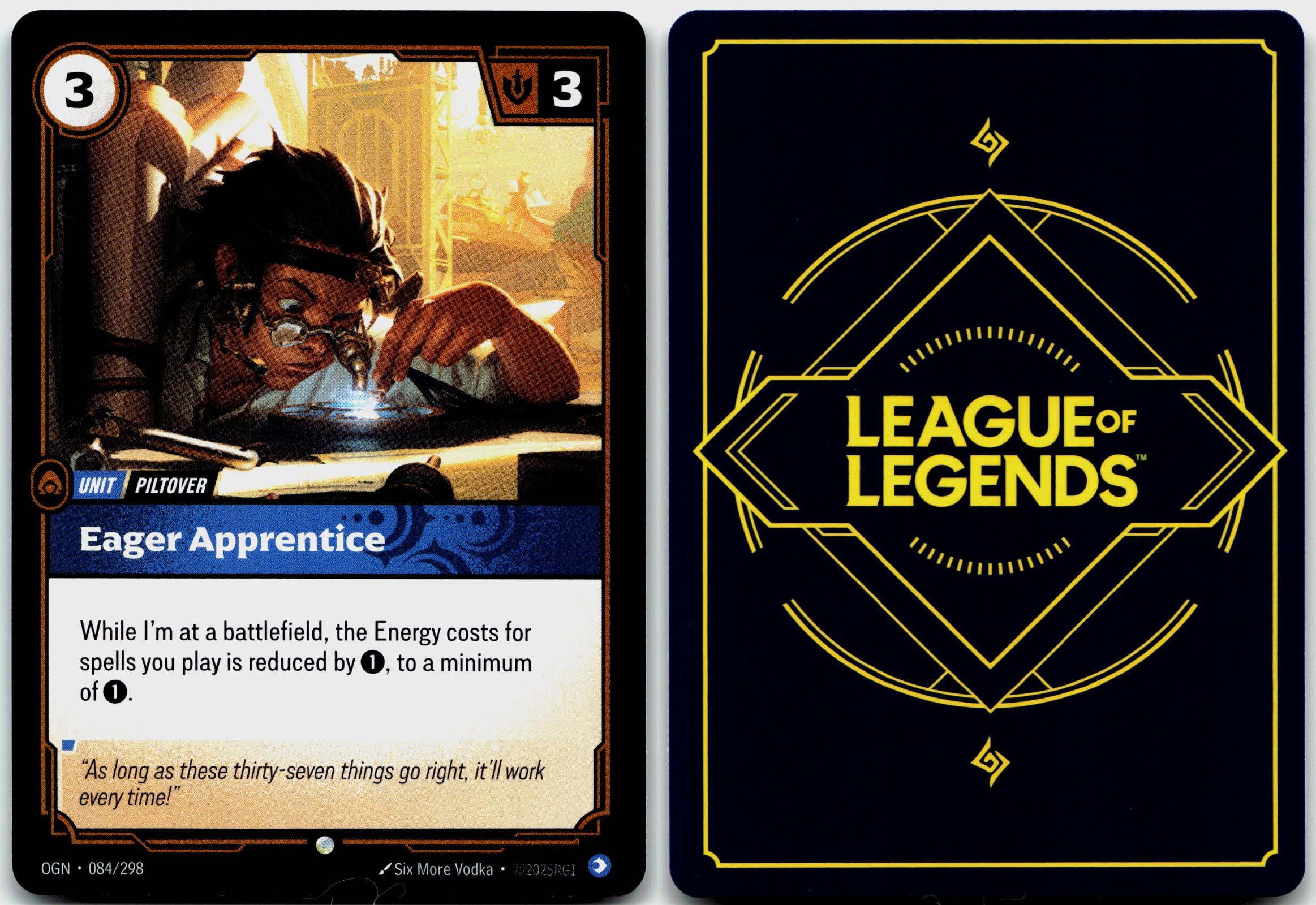084/298 Eager Apprentice Origins