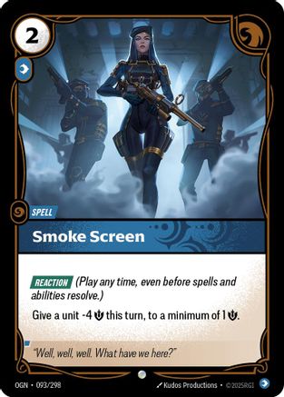 093/298 Smoke Screen Foil Origins