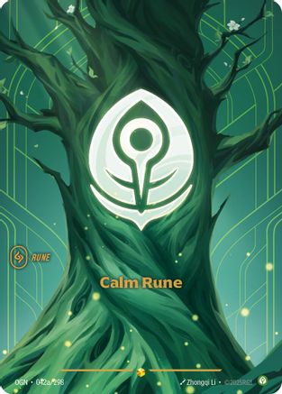 042A/298 Calm Rune (Alternate Art) Foil Origins