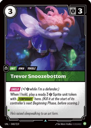 048/219 Trevor Snoozebottom Unleashed