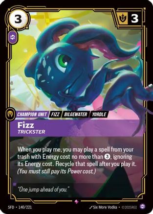 140/221 Fizz - Trickster Foil Spiritforged