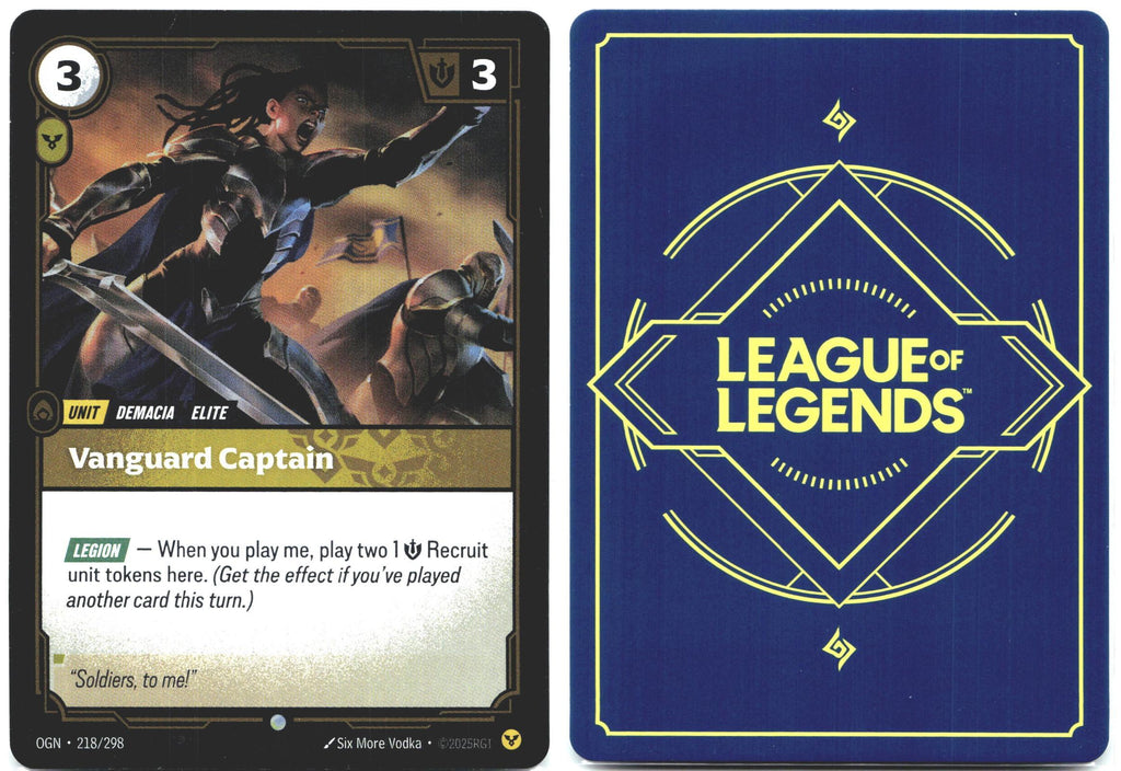 218/298 Vanguard Captain Foil Origins