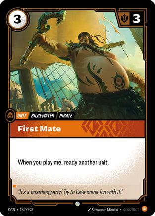132/298 First Mate Origins