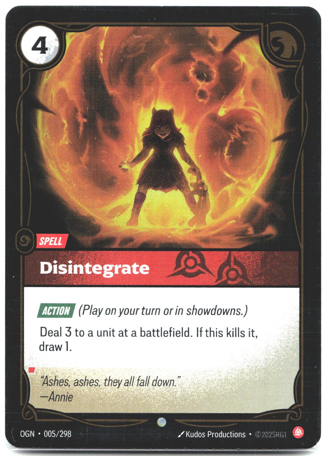 005/298 Disintegrate Foil Origins