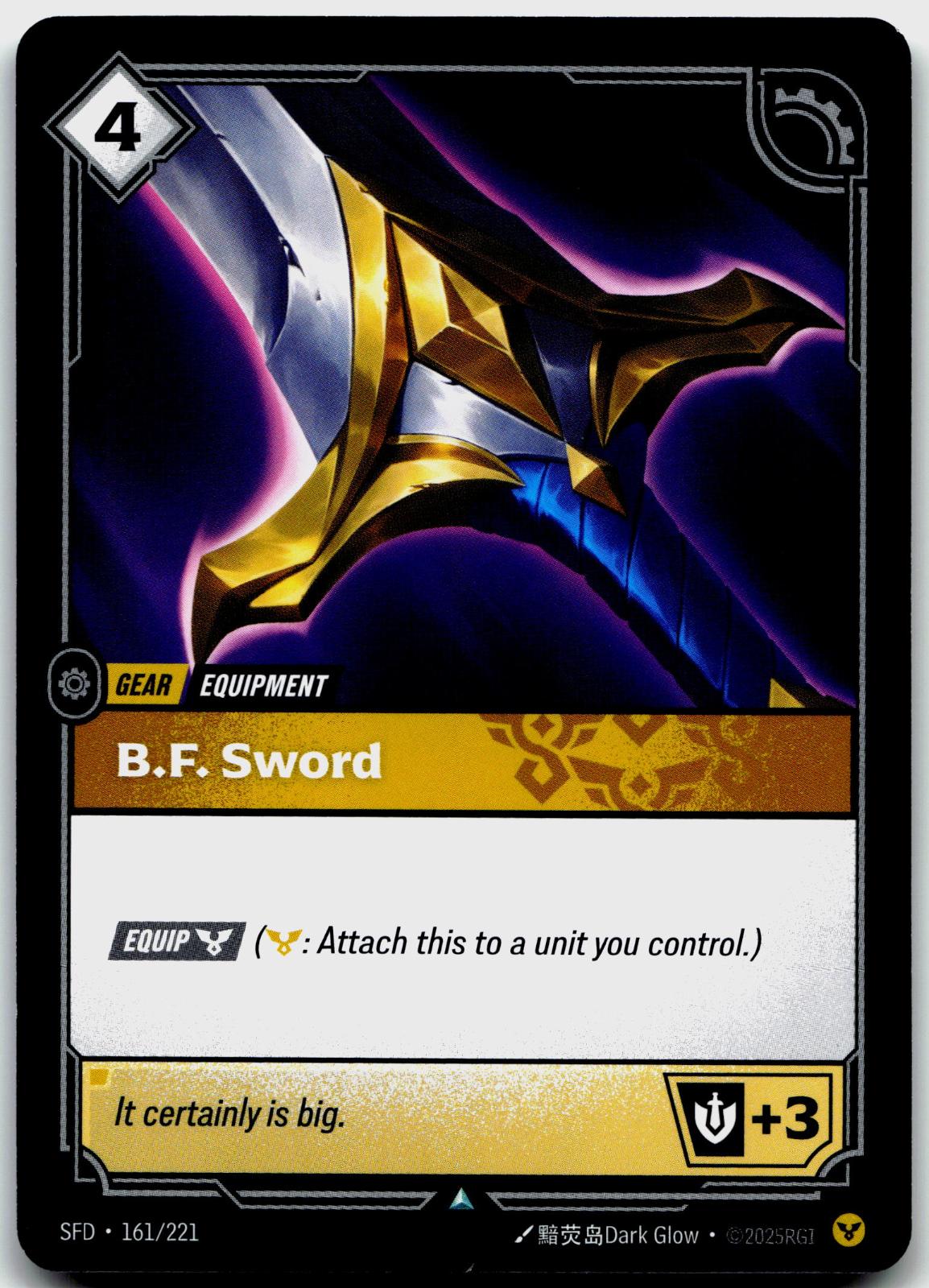 161/221 B.F. Sword Spiritforged