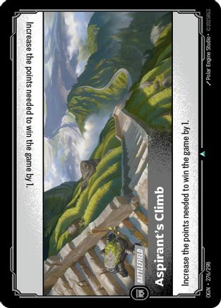 276/298 Aspirant's Climb Origins