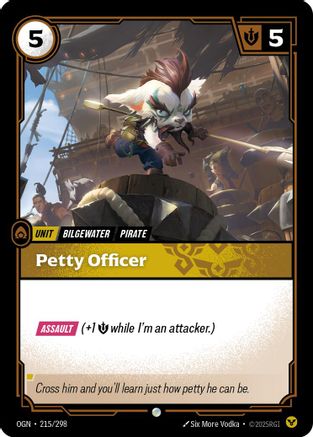 215/298 Petty Officer Origins