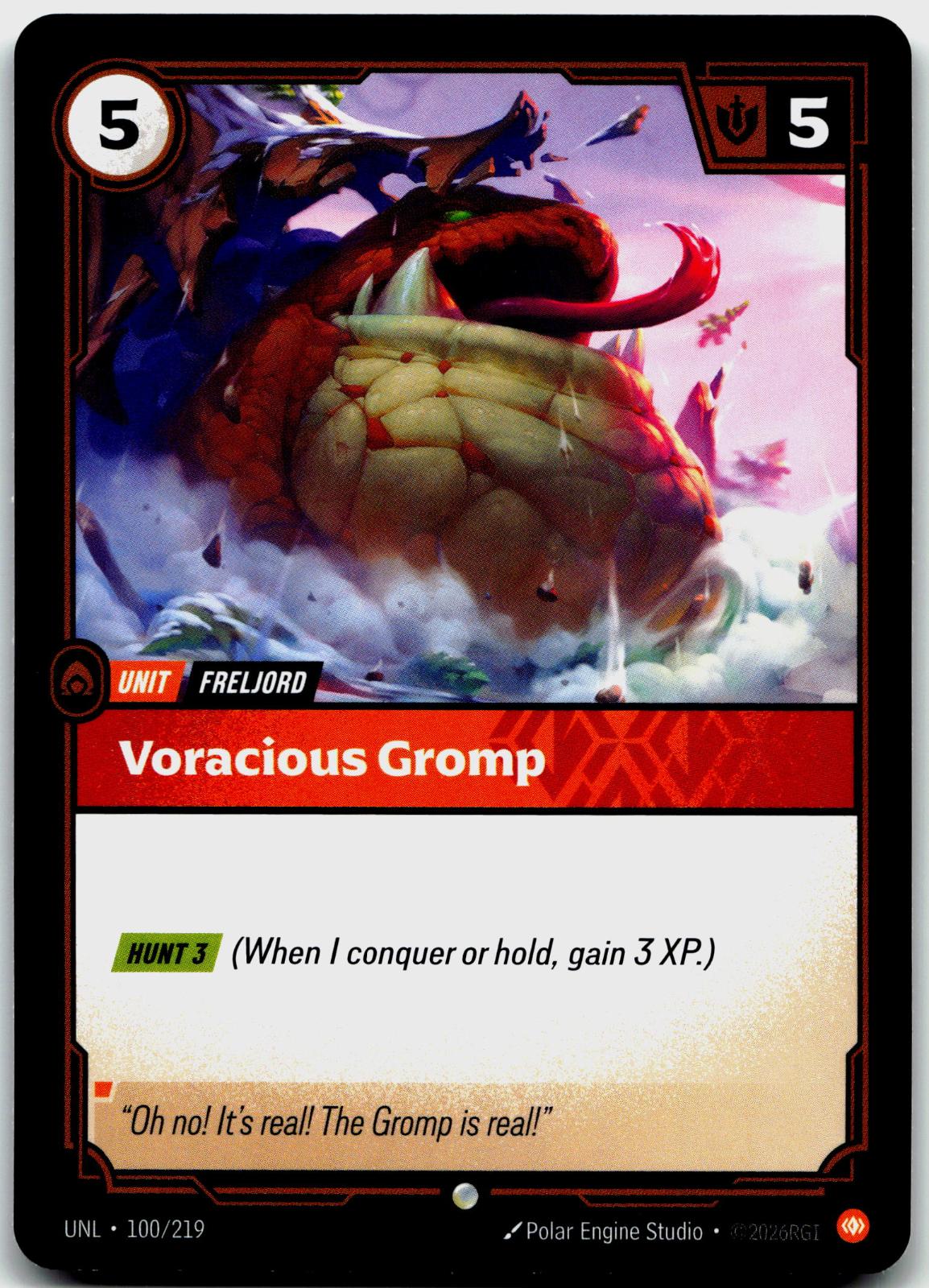 100/219 Voracious Gromp Unleashed