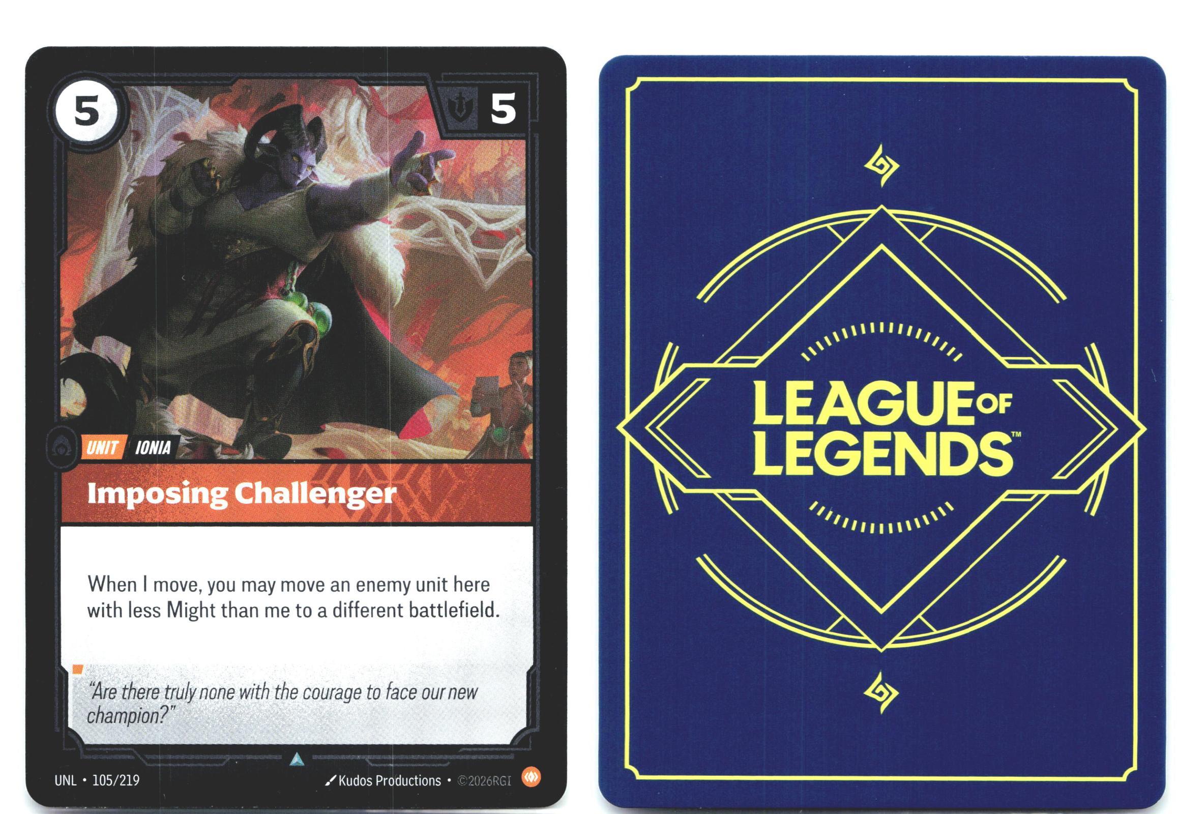 105/219 Imposing Challenger Foil Unleashed