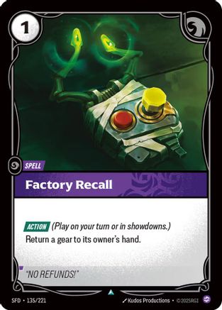 135/221 Factory Recall Spiritforged