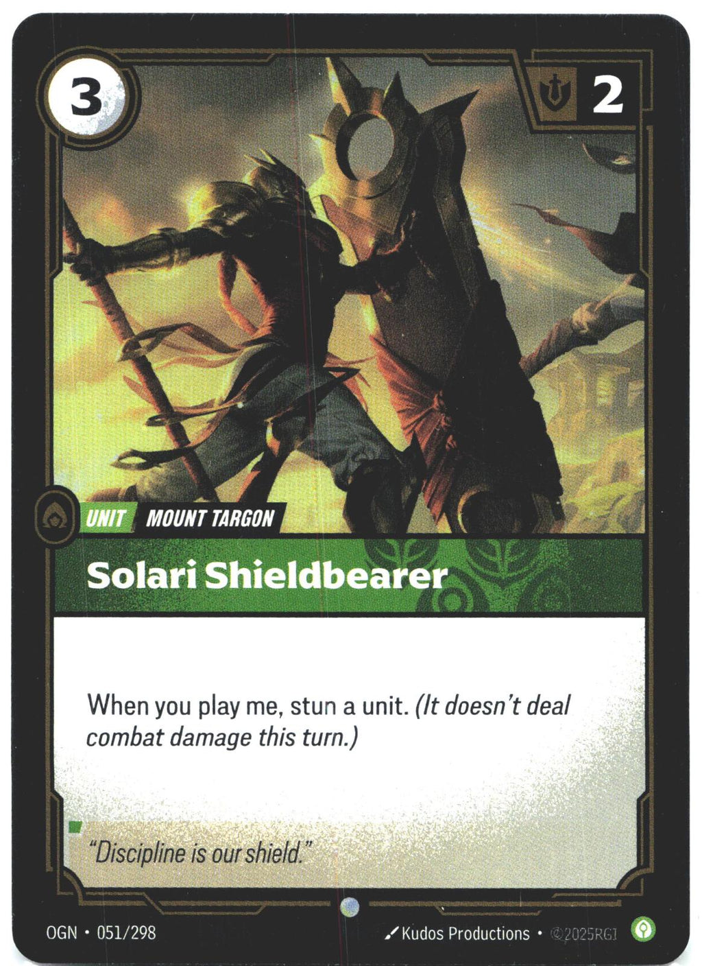 051/298 Solari Shieldbearer Foil Origins