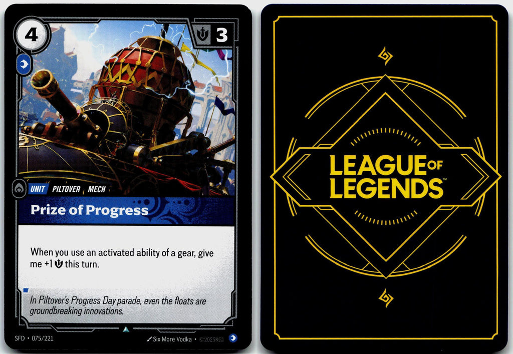 075/221 Prize of Progress Spiritforged