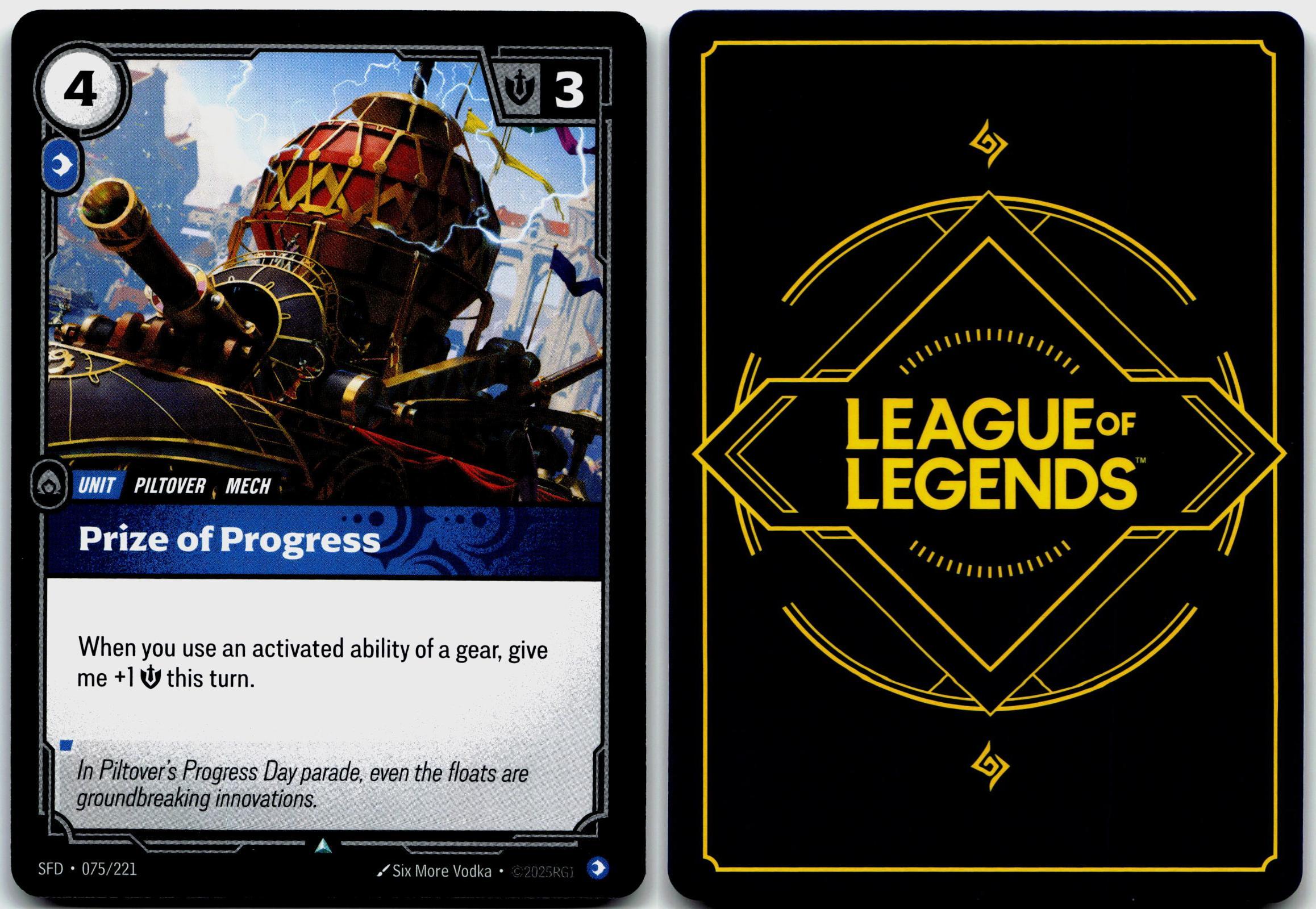 075/221 Prize of Progress Spiritforged