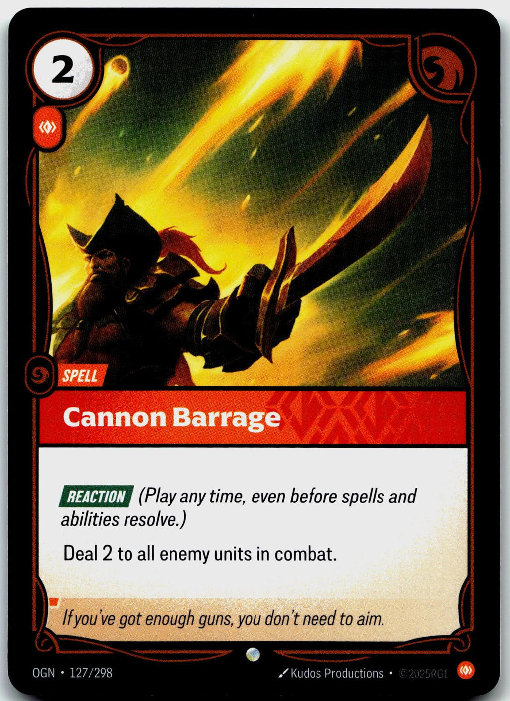 127/298 Cannon Barrage Origins
