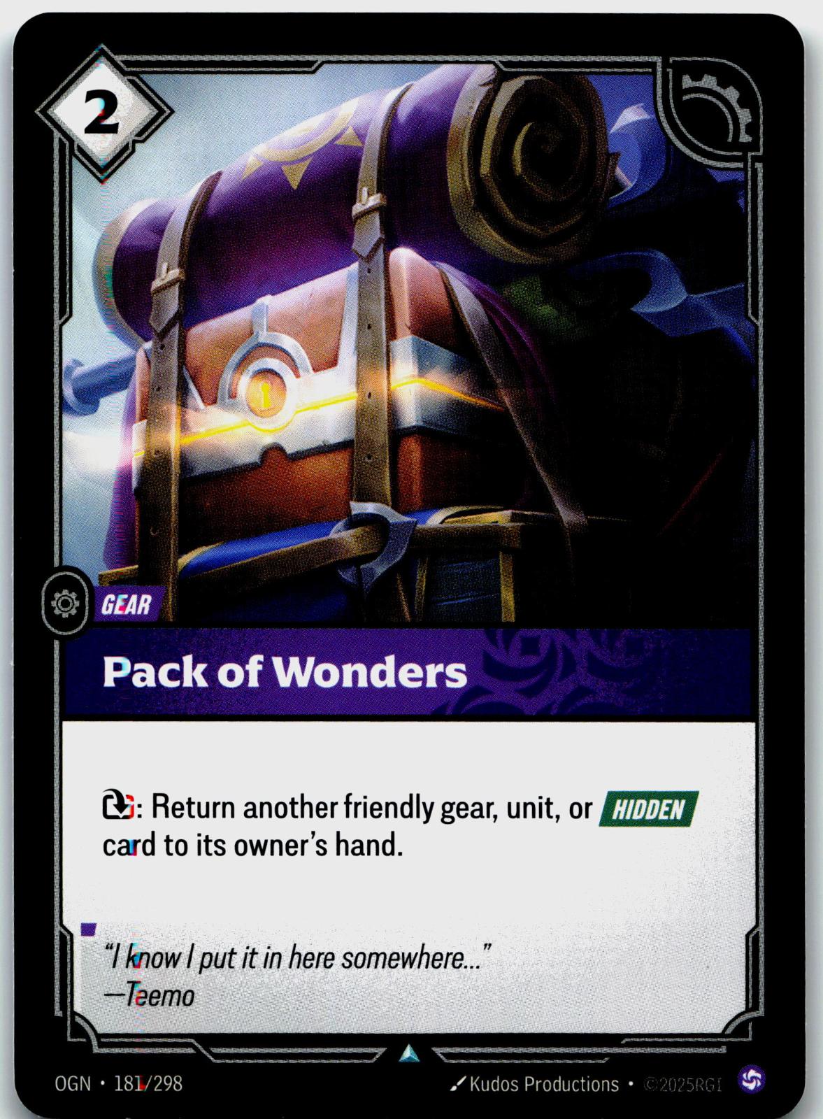 181/298 Pack of Wonders Origins