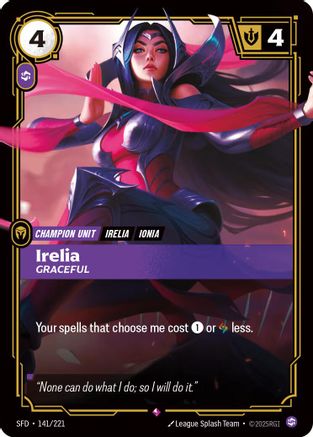 141/221 Irelia - Graceful Foil Spiritforged