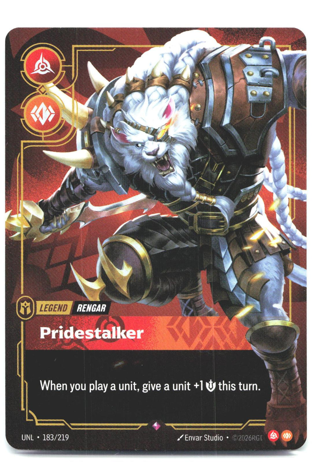 183/219 Rengar - Pridestalker Foil Unleashed